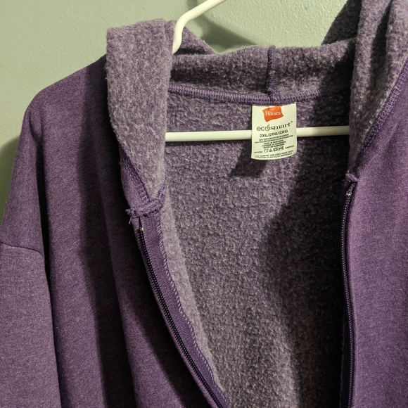 Purple oversized zip up sweater - Picture 6 of 8